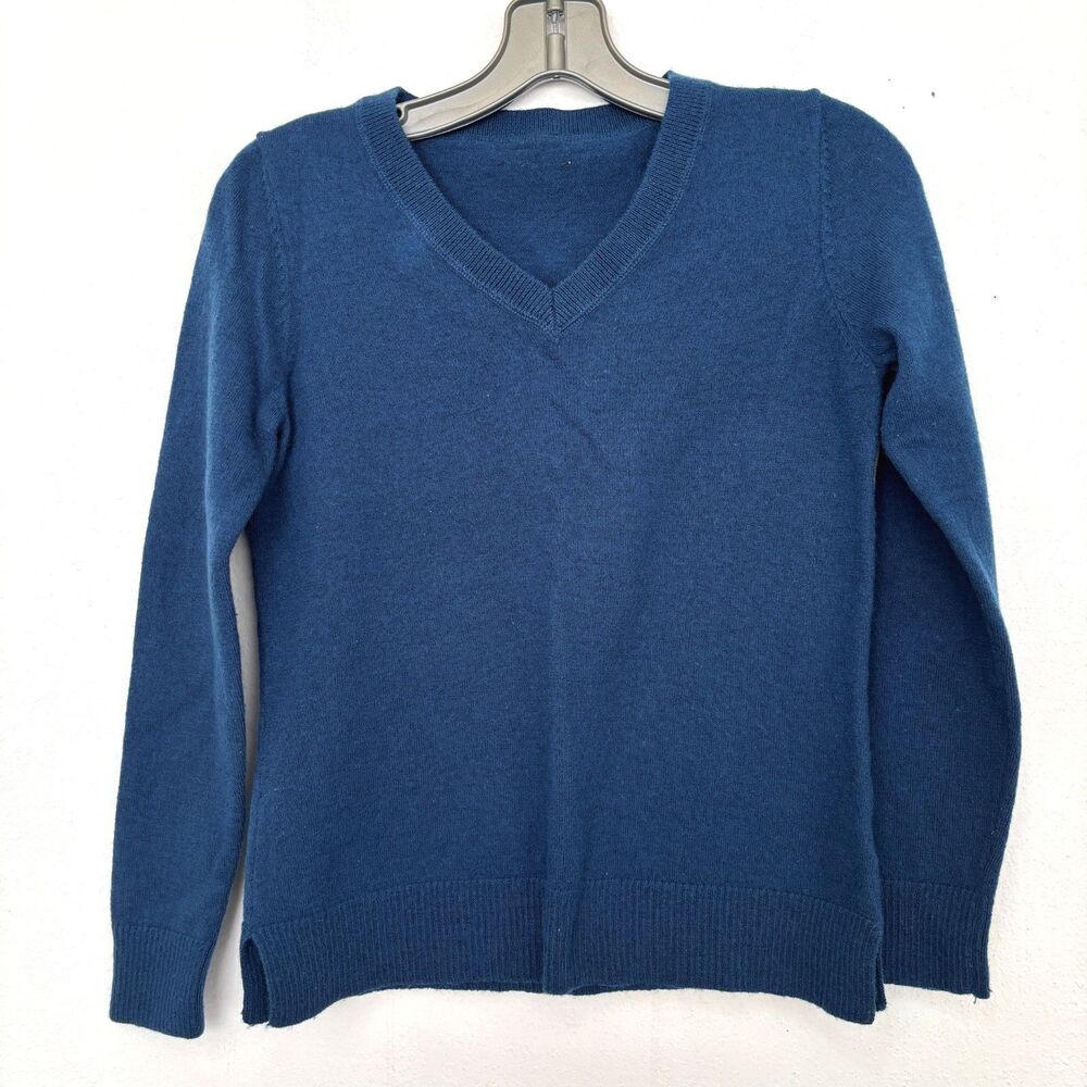 Womens Preppy Dark Academia Merino Wool Sweater XS Old Money Parisian Capsule